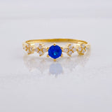 Anillo Carril Chispas 1.55g / T7 3/4 Oro Amarillo 18K