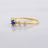Anillo Carril Chispas 1.55g / T7 3/4 Oro Amarillo 18K