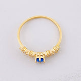 Anillo Carril Chispas 1.55g / T7 3/4 Oro Amarillo 18K