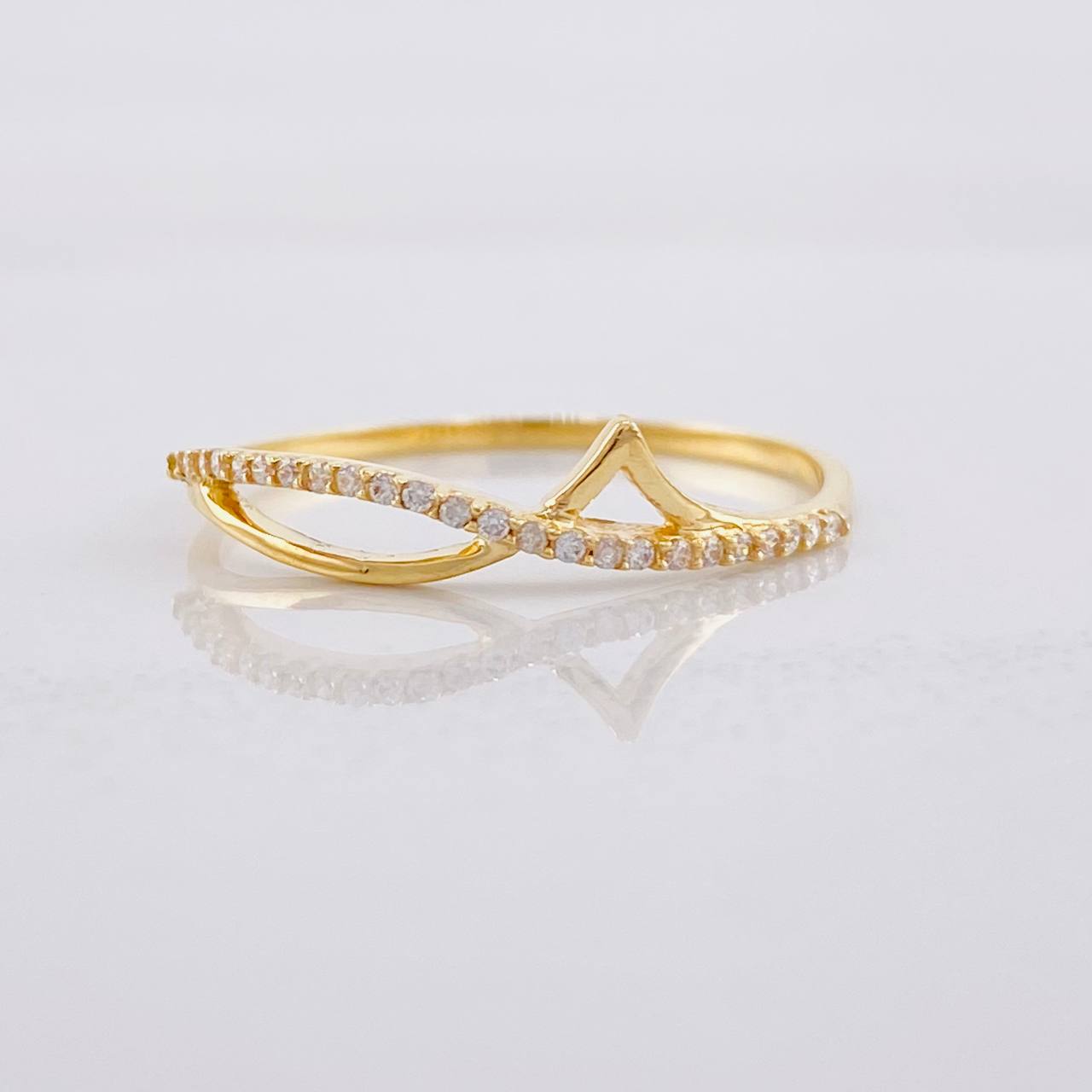 Anillo Latido Cardiaco 1.1g / T8 1/4 Oro Amarillo 18K