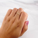 Anillo Latido Cardiaco 1.1g / T8 1/4 Oro Amarillo 18K