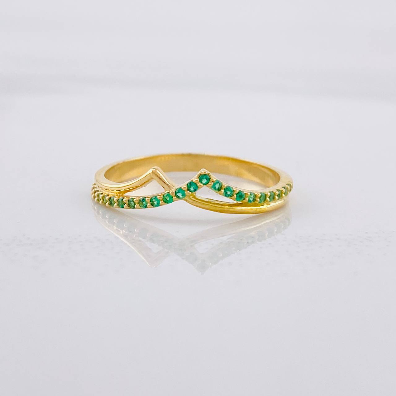 Anillo Montaña 1.8g / T6 1/4 Oro Amarillo 18K