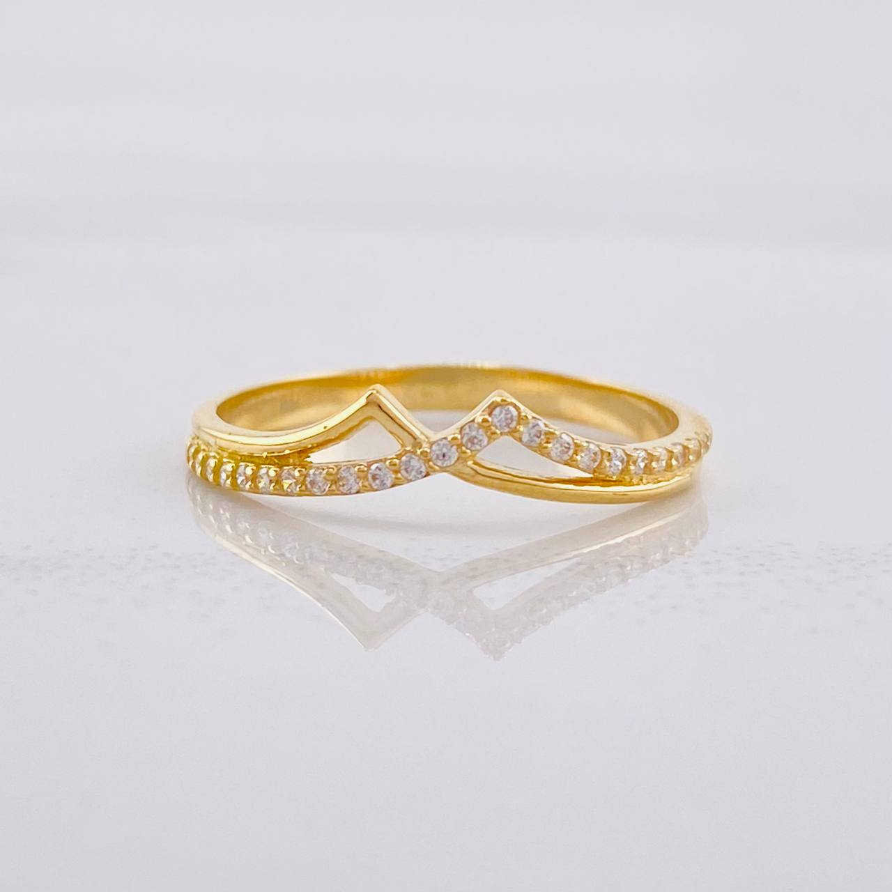 Anillo Montaña 1.9g / T7 1/2 Oro Amarillo 18K