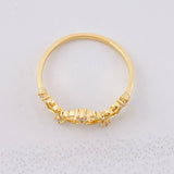Anillo Corazones Corona 1.5g / T6 1/2 Oro Amarillo 18K