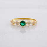 Anillo Carril Chispas 1.55g / T6 1/2 Oro Amarillo 18K