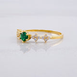 Anillo Carril Chispas 1.55g / T6 1/2 Oro Amarillo 18K