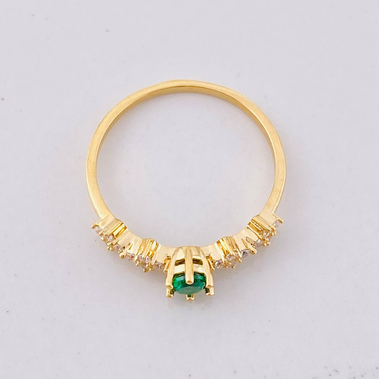 Anillo Carril Chispas 1.55g / T6 1/2 Oro Amarillo 18K