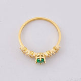Anillo Carril Chispas 1.55g / T6 1/2 Oro Amarillo 18K