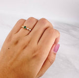 Anillo Carril Chispas 1.55g / T6 1/2 Oro Amarillo 18K