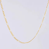 Cadena Figaro 1.3g / 45cm / 1.55mm Oro Amarillo 18K