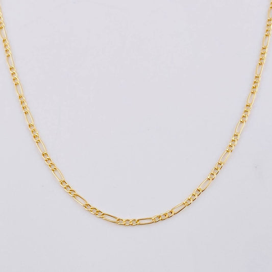 Cadena Figaro 1.4g / 45cm / 1.88mm Oro Amarillo 18K
