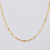 Cadena Figaro 1.3g / 45cm / 1.55mm Oro Amarillo 18K