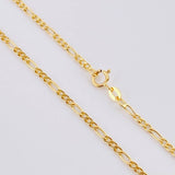 Cadena Figaro 1.4g / 45cm / 1.88mm Oro Amarillo 18K