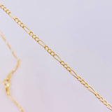 Cadena Figaro 1.35g / 45cm / 1.85mm Oro Amarillo 18K