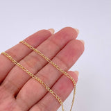 Cadena Figaro 1.35g / 45cm / 1.85mm Oro Amarillo 18K