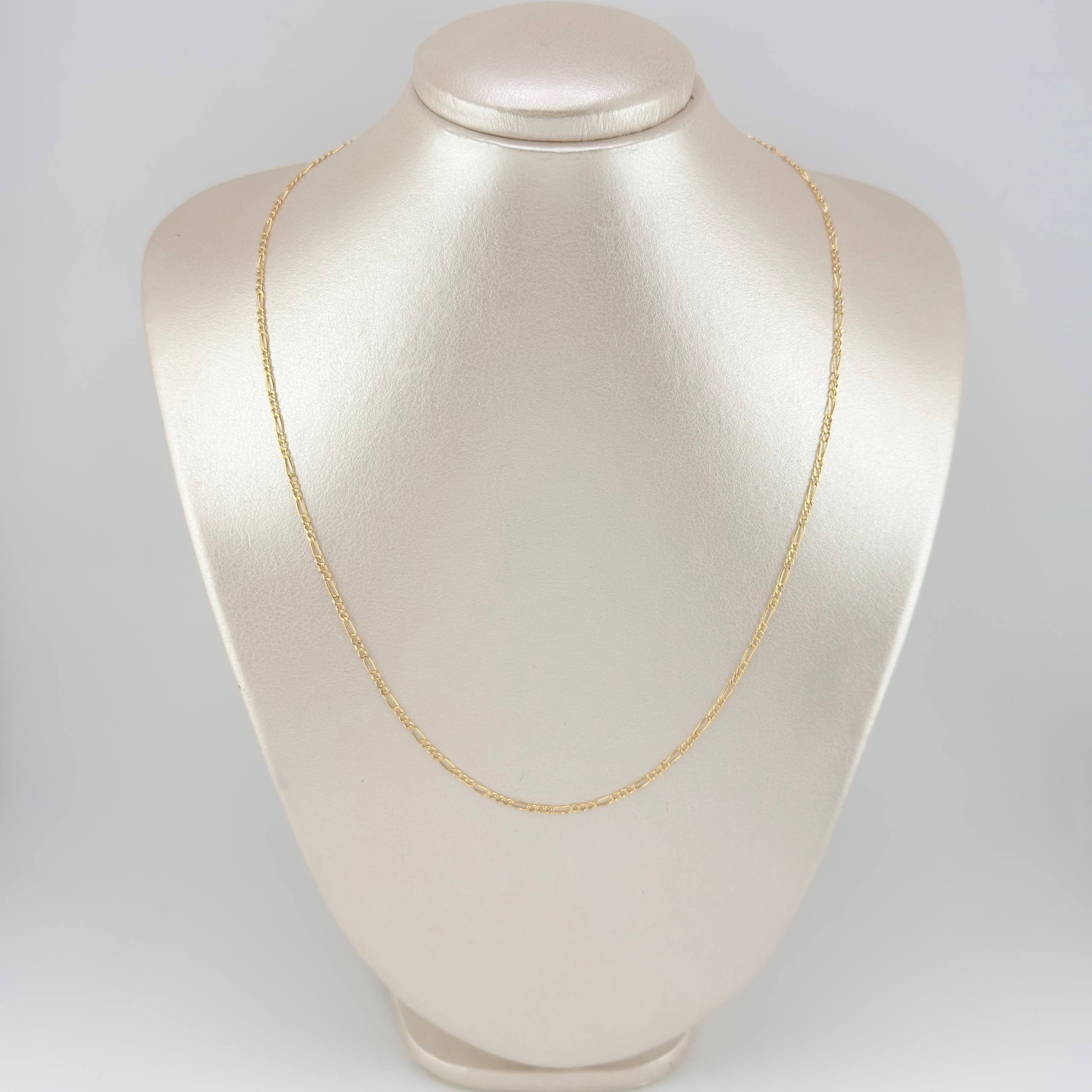 Cadena Figaro 1.35g / 45cm / 1.85mm Oro Amarillo 18K