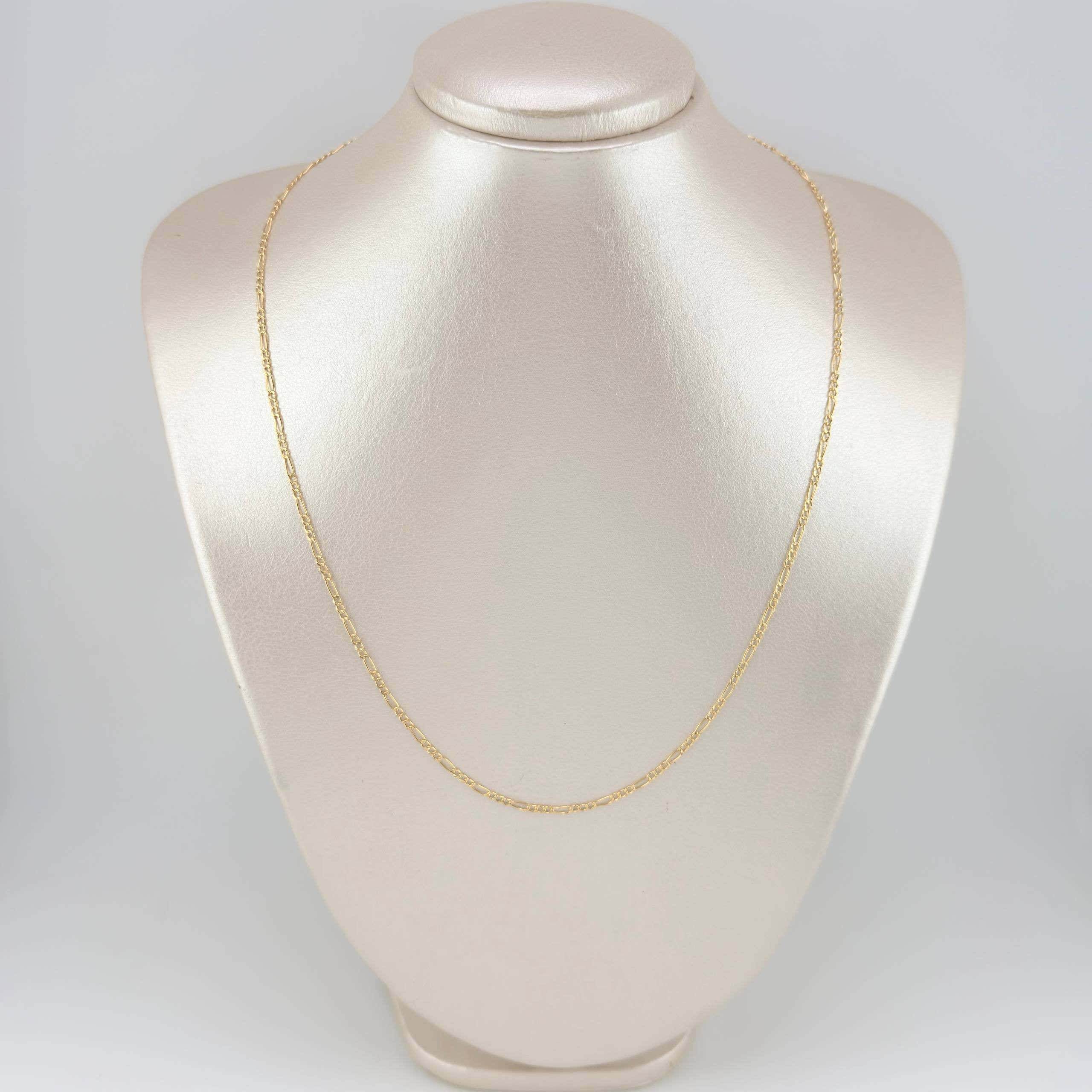 Cadena Figaro 2.7g / 45cm / 2.75mm Oro Amarillo 18K