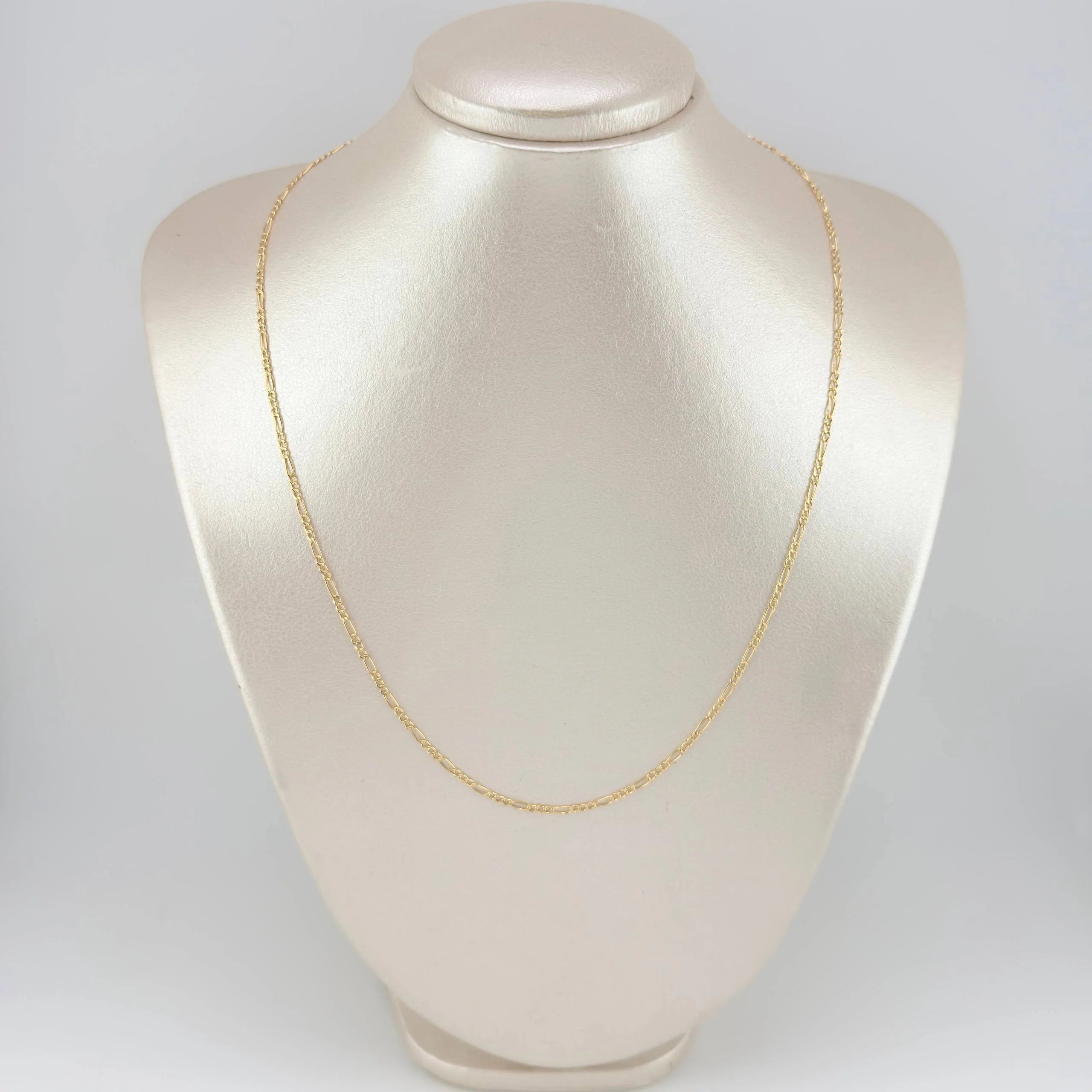 Cadena Figaro 1.2g / 45cm / 1.6mm Oro Amarillo 18K