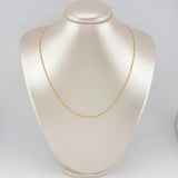 Cadena Figaro 2.9g / 60cm / 2.3mm Oro Amarillo 18K