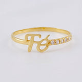 Anillo Fé 0.95 g / T8 Oro Amarillo 18K