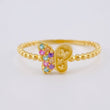 Anillo Mariposa Mate 1.45 g / T7 1/4 Oro Amarillo 18K