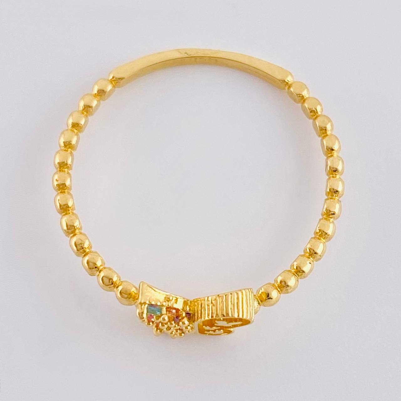 Anillo Mariposa Mate 1.45 g / T7 1/4 Oro Amarillo 18K