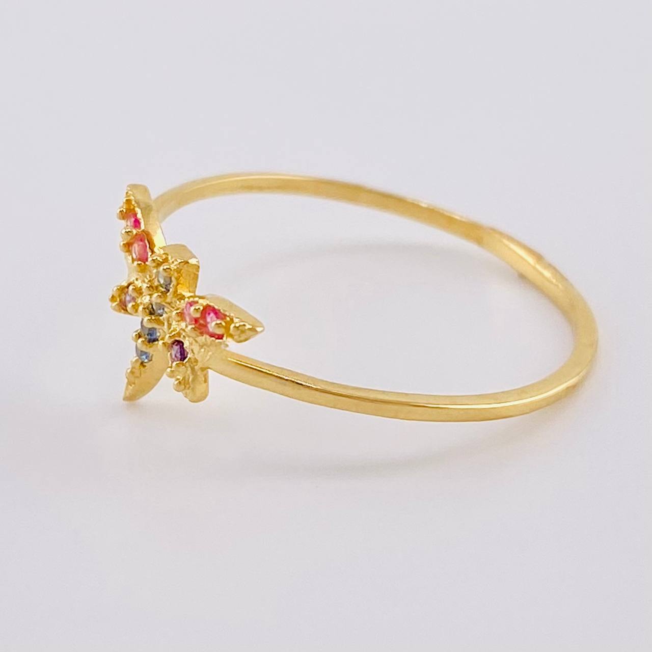 Anillo Libelula 1.05 g / T7 3/4 Oro Amarillo 18K