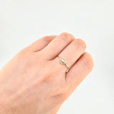 Anillo Circulo Corazón 1.05 g / T8 Oro Amarillo 18K