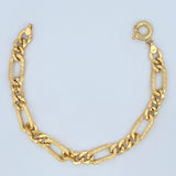 Pulso Figaro 4.15gr / 19cm / +1 Oro 18K $