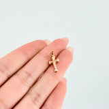 Dije Cruz Cristo 0.45gr / 2cm / Oro Rosa 18K ©