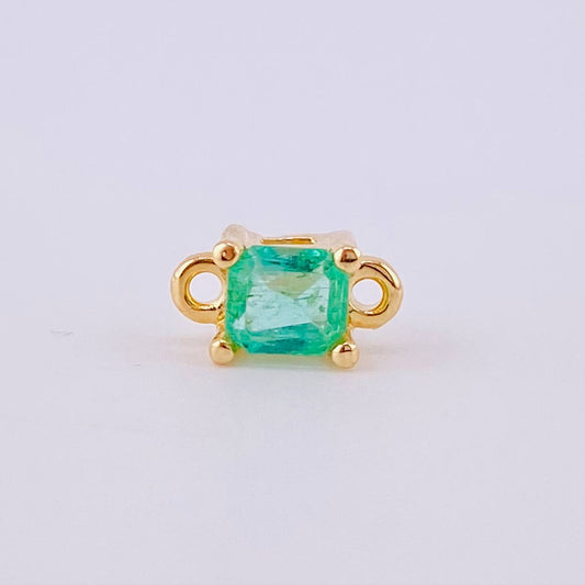 Herraje Caja 4 Garras Esmeralda 28pts 0.7gr / 0.9cm / Oro Amarillo 18K