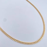 Cadena Cubana 10.3gr / 61.9cm / 4.7mm Oro Amarillo +0 18K &