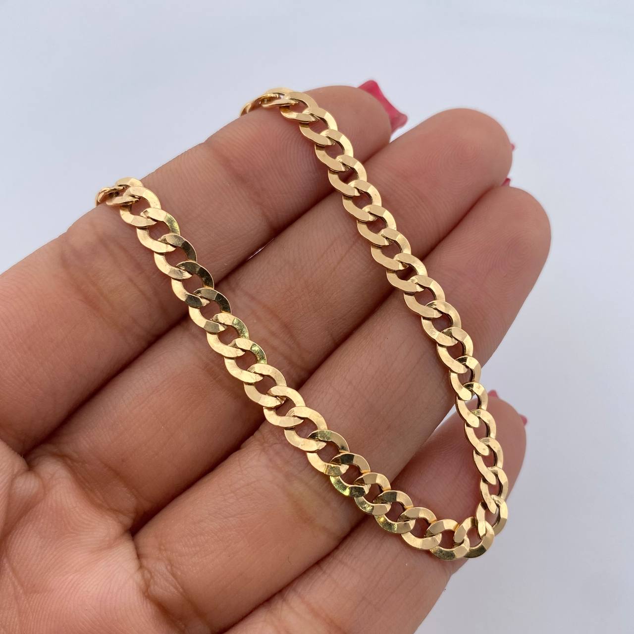 Cadena Cubana 10.3gr / 61.9cm / 4.7mm Oro Amarillo +0 18K &