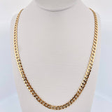 Cadena Cubana 10.3gr / 61.9cm / 4.7mm Oro Amarillo +0 18K &