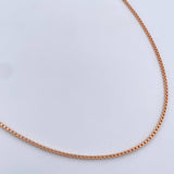 Cadena Veneciana 12.05gr / 50.6cm / 1.8mm Dos Oros Blanco Rosa +3 18K &
