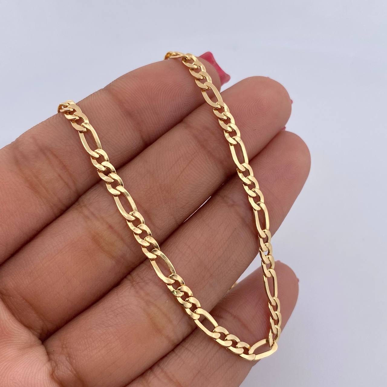 Cadena Figaro 6.5gr / 60.8cm / 3.1mm Oro Amarillo +0 18K &