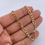 Cadena Figaro 7.35gr / 60.2cm / 4.4mm Oro Amarillo +0 18K &