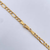 Cadena Figaro 7.6gr / 60.4cm / 4.3mm Oro Amarillo +0 18K &