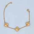 Pulso Trebol 5.95gr / 19cm / Nac. Esp Oro 18K &
