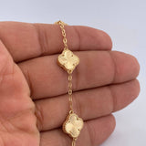 Pulso Trebol 5.95gr / 19cm / Nac. Esp Oro 18K &