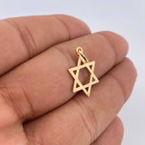 Dije Estrella De David 1gr / 2.5cm / Oro 18K &