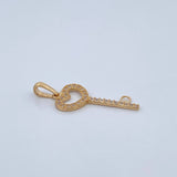 Dije Llave Corazon 1.3gr / 3cm / Oro 18K &