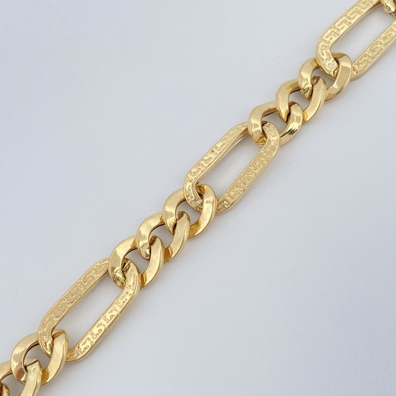 Pulso Figaro 4.15gr / 19cm / +1 Oro 18K $