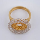 Anillo Aros 4.65gr / T6 1/2 / Oro 18K $