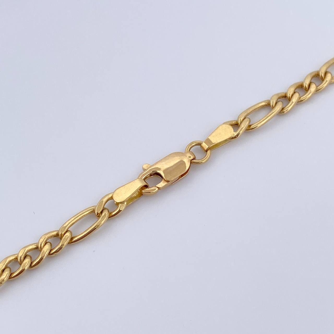 Cadena Figaro 8.65gr / 60.3cm / 3.9mm Oro Amarillo +0 18K $