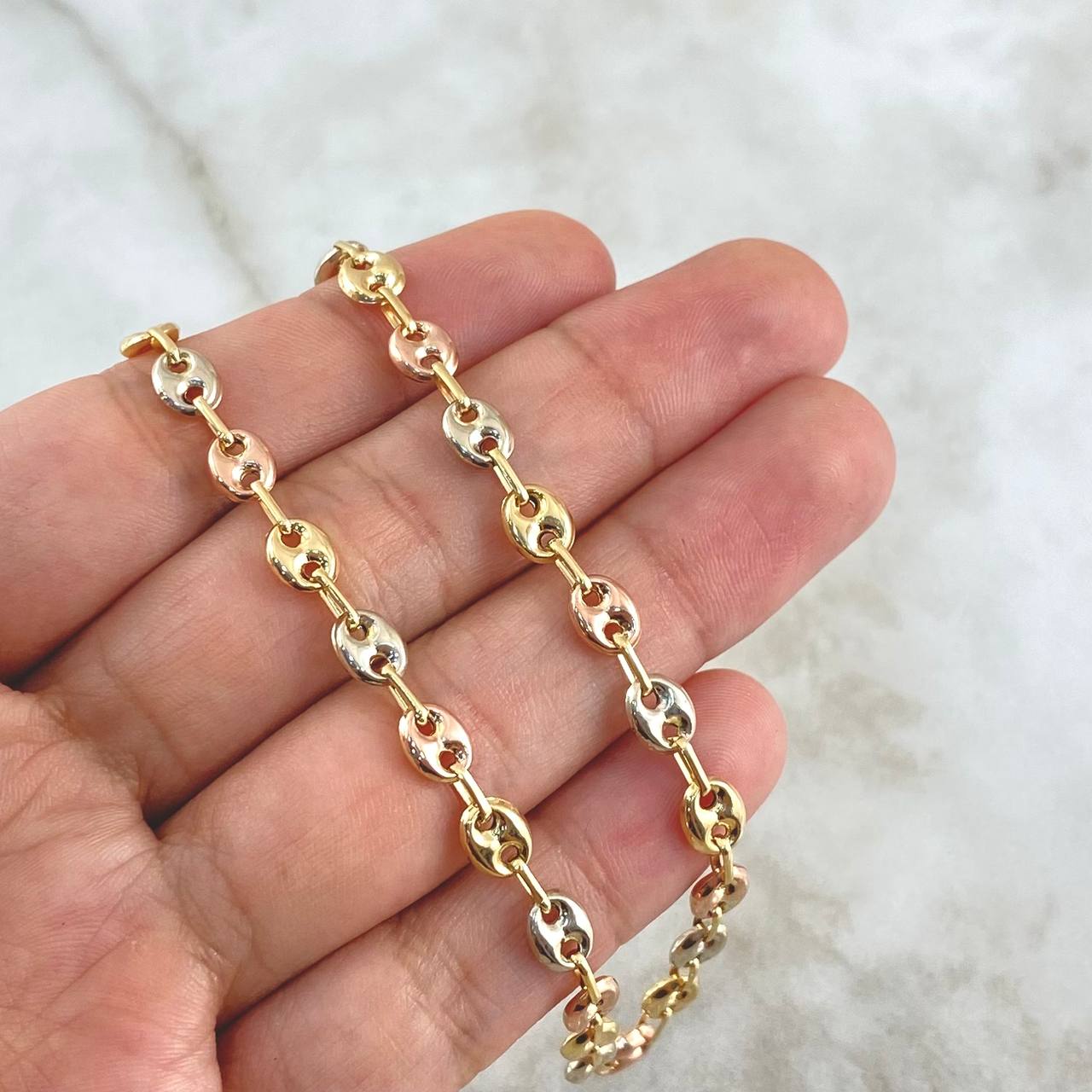 Cadena GC 16.1gr / 65cm / 6.3mm Lisa Tres Oros 18K