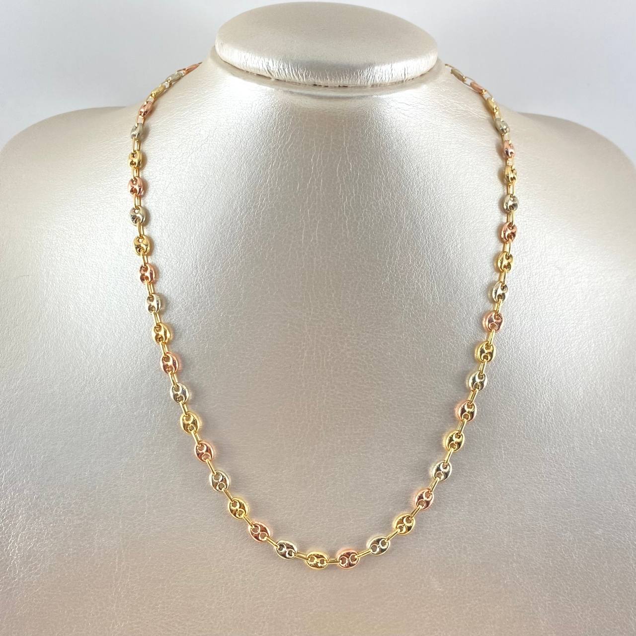 Cadena GC 8.55gr / 45cm / 5.3mm Lisa Tres Oros 18K