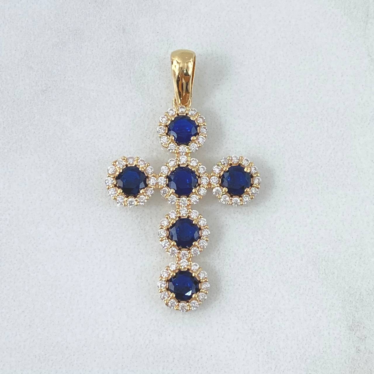 Dije Cruz Tupida 3.5gr / 3.7cm / Oro Amarillo 18K *