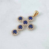 Dije Cruz Tupida 3.5gr / 3.7cm / Oro Amarillo 18K *