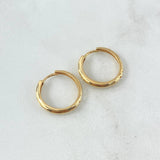 Candongas Yiss 2.55gr / 1.7cm / Corazones Oro Amarillo 18K ©